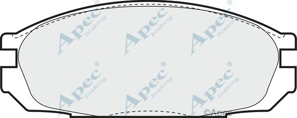 APEC BRAKING stabdžių trinkelių rinkinys, diskinis stabdys PAD616